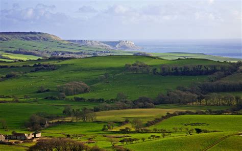 Fields And Seacoast Of Dorset England Country Roads Take Me Home