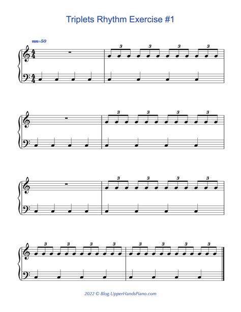 Exercises To Help You Play Triplets Upper Hands Piano Blog