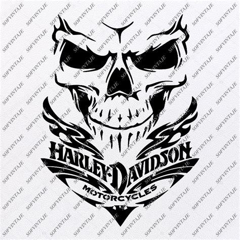 Silhouette Harley Davidson Logo Svg Marivalkiria