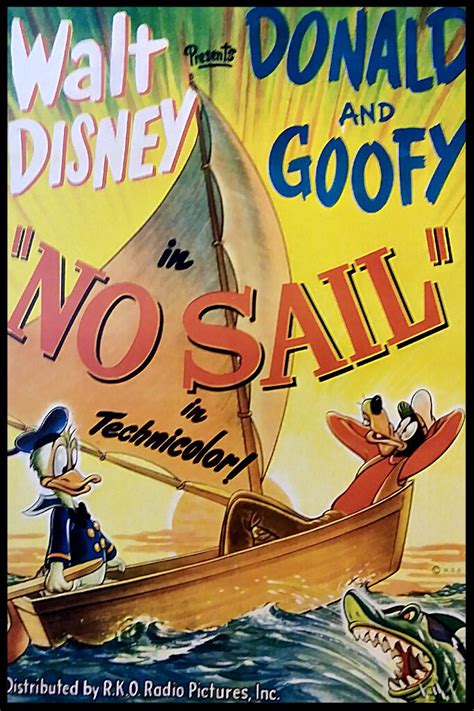 Vintage Disney Print Donald Duck And Goofy In No Sail Disney Etsy