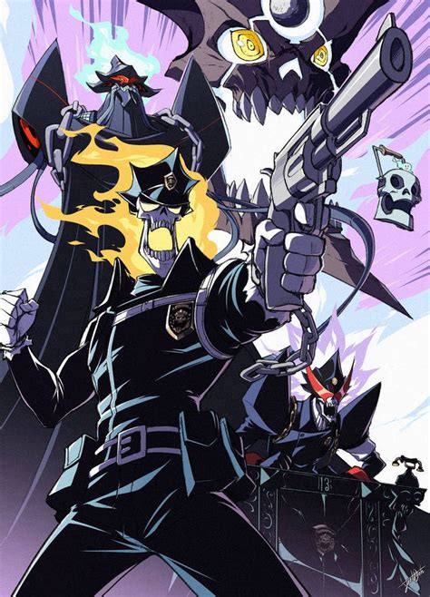 Studio Trigger Skulls By Jeetdoh On Deviantart Anime Character Design