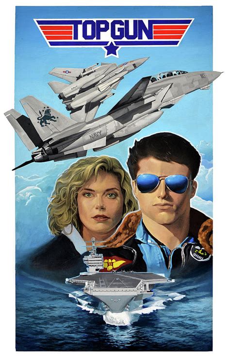 Top Gun Movie Poster Painting By Atanasov Art Pixels