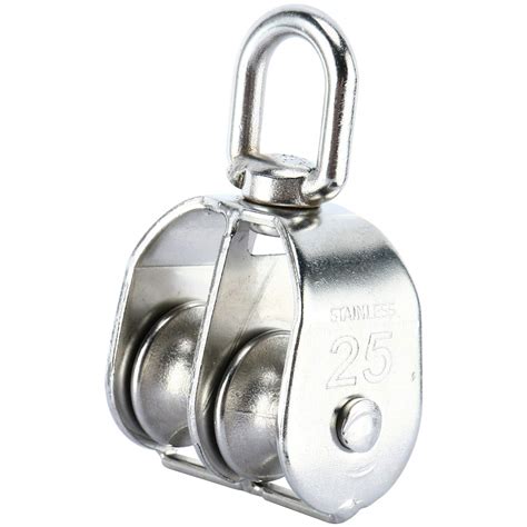 Dasmarine 2 Pack Double Pulley Block In 304 Stainless Steel Crane