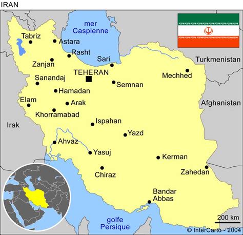 Carte Géographique Et Touristique De Liran Téhéran Géographie De Liran
