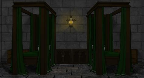 Slytherin Dorm Room 5 By Hogwarts Castle On Deviantart
