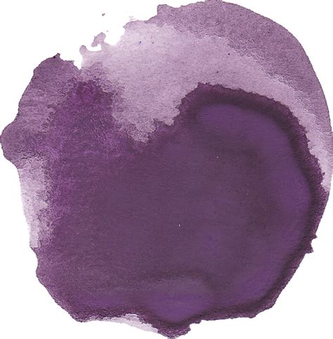 6 Purple Watercolor Circle Png Transparent