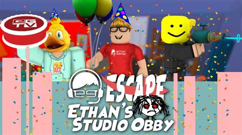 Escape Ethangamers Studio Obby Youtube