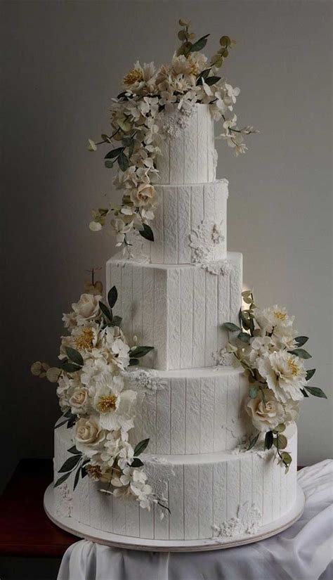 Possibly The Prettiest Wedding Cakes Ever Five Tier Wedding Cake