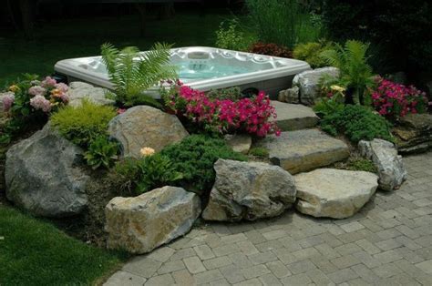 Backyard Ideas Budget Friendly Inspiration Gardening Outdoor Living Spas Hot Tub In Garden