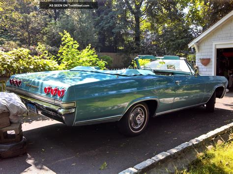 1965 Chevrolet Impala 283 V8 Convertible Turquoise Blue With White Top