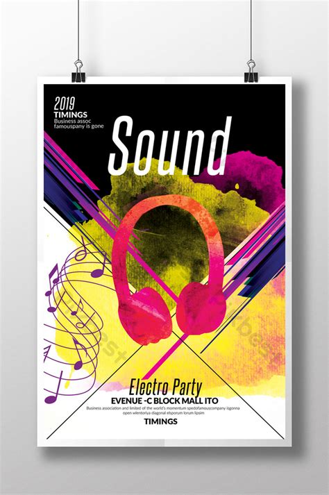 This template will amp up the mood in your next project. Sound & Music Flyer Templates | PSD Free Download - Pikbest