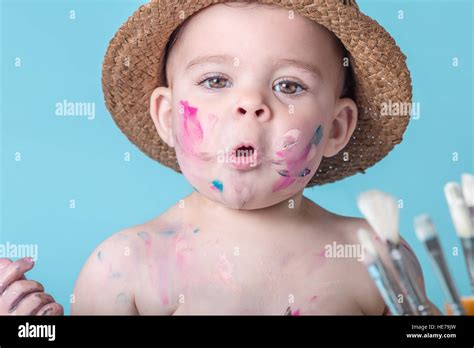 Child Hands Covered In Paint Hi Res Stock Photography And Images Alamy