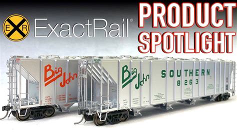 Ho Scale Big John Covered Hoppers Exactrail Product Spotlight Youtube