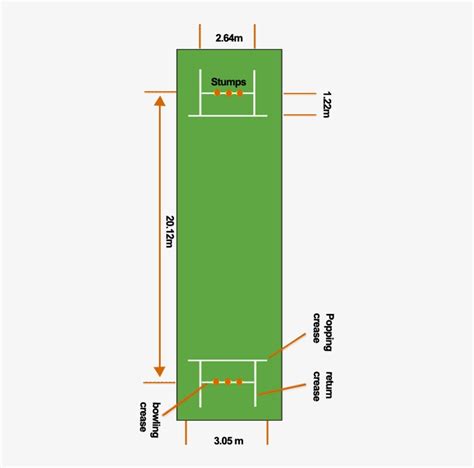 Cricket Pitch Dimensions Cricket Ground Pitch Map Transparent Png