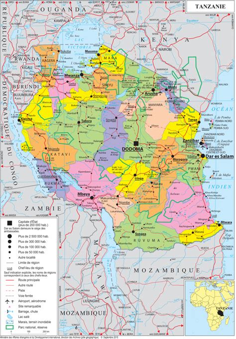 Geopolitical map of Tanzania, Tanzania maps | Worldmaps.info