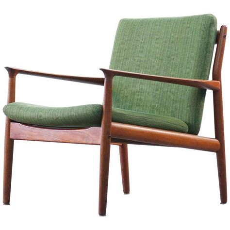 The armchair is covered with a new upholstery color. Danish Armchair by Grete Jalk Scandinavian Design Teak ...