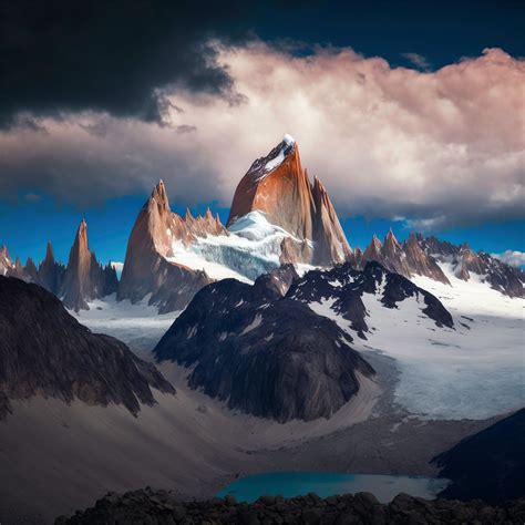 Patagonia Crag Clouds Argentina Mountains 4k Ipad Air Wallpapers Free