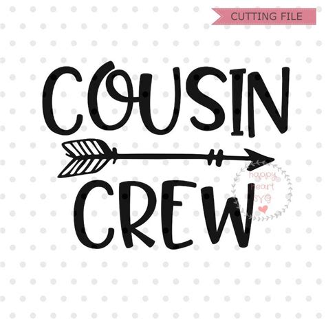 Cousin Crew SVG Cousin Svg Dxf and Png Instant Download - Etsy
