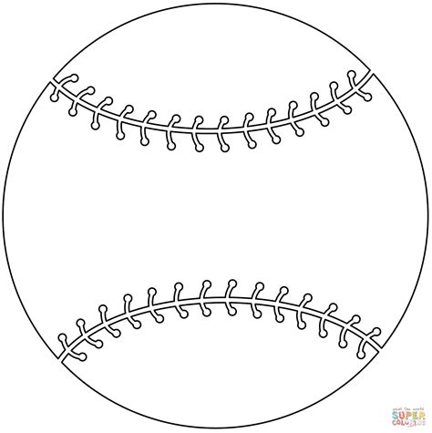 Dibujo De Pelota De Béisbol Para Colorear Dibujos Para Colorear