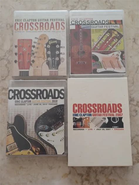 Eric Clapton 4 Dvd Lot Crossroads Guitar Festival 200220132010