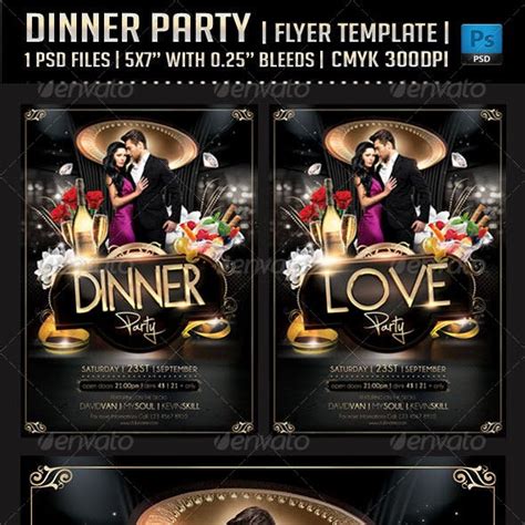 Dinner Flyer Templates Graphicriver