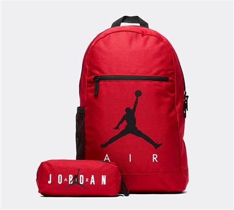 Jordan Air Backpack With Pencil Case Gym Red Footasylum
