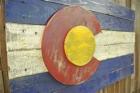 3d Colorado Flag Wall Art Wall Hanging Reclaimed Wood Etsy