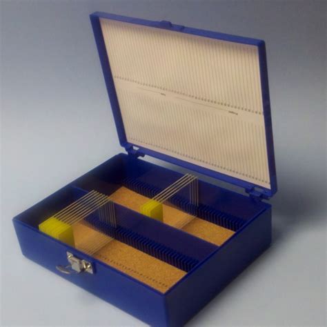 Brain Research Laboratories Blue Slide Box 100 50x75mm