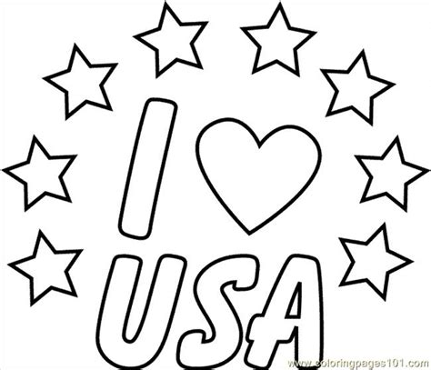 In case you don\'t find what you are looking for, use the top search bar to search again! I Love Usa free printable coloring pages | Coloring Pages ...