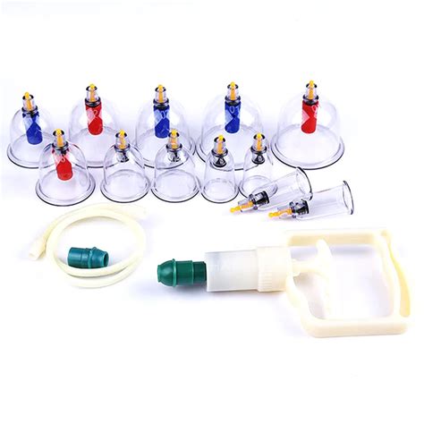 12pcs Set Vacuum Cupping Device Suction Cups Medical Sucker Magnetic Treatment Apparatus Body