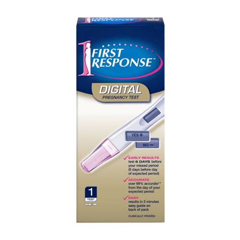 First Response Digital Pregnancy Test 1 Test Michaels Chemist