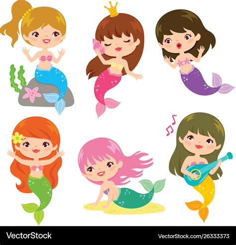 Mermaid Clipart Free Mermaid Clipart Digital Clip Art Cute Mermaid