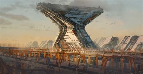 Artstation Sci Fi Base Sergii Golotovskiy Conceptual Artist Fantasy