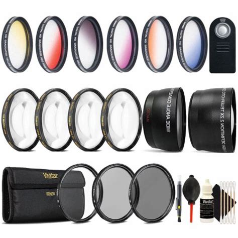 58mm Complete Lens Filter Accessory Kit For Lenses With A 58mm Filter