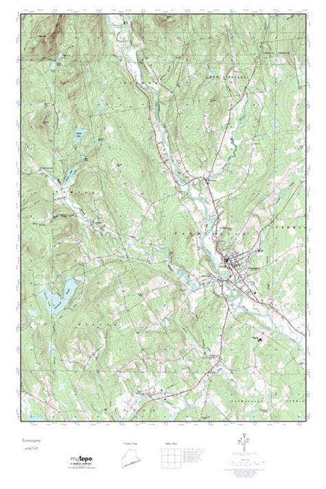 Mytopo Farmington Maine Usgs Quad Topo Map