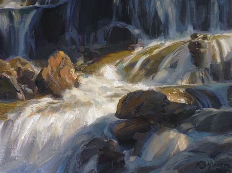 Paintings — Kathleen B Hudson Painting Waterfall Paintings Plein