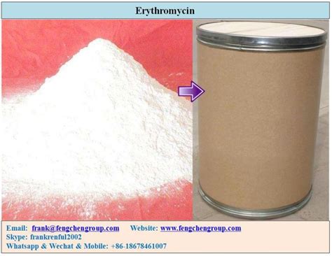 Erythromycin Base Raw Material Bp Ep Usp Cas 114 07 8 Manufacturers