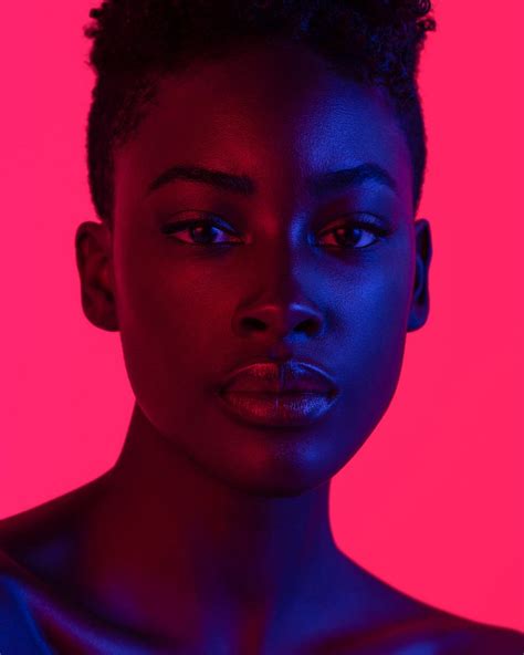 Portraits In Color On Behance Colorful Portrait Photography Neon