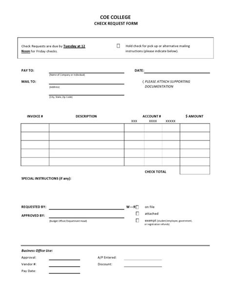 50 Free Check Request Forms Word Excel Pdf Templatelab