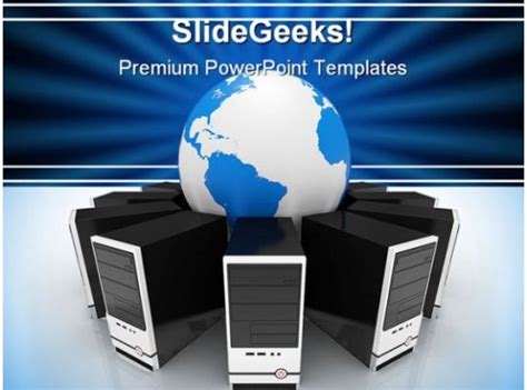 system computer network global powerpoint backgrounds