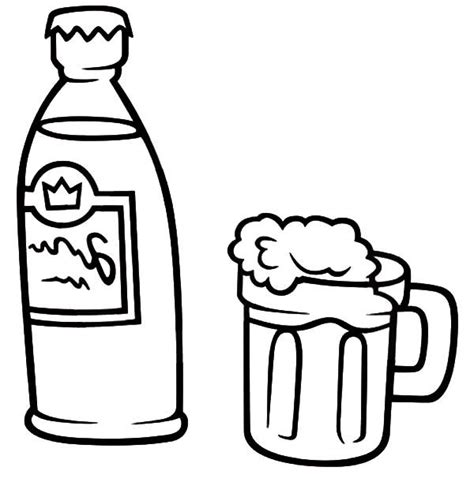 Download clker's beer mug outlined clip art and related images now. Beer Mug Drawing Coloring Coloring Pages