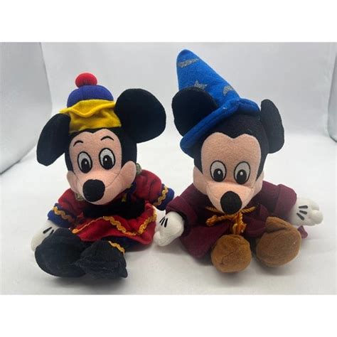 Disney Toys Mickey Mouse Plush Nutcracker 8 Sorcerers Apprentice