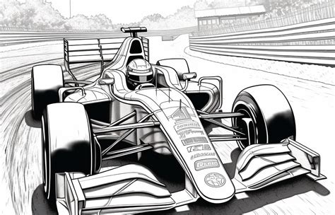 F1 Coloring Page Coloring Art