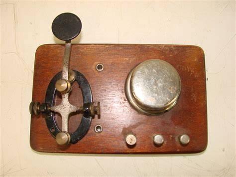 Vtg Very Early Telegraph Key Keyer Buzzer Sounder Morse Code Radio