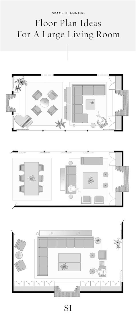 Furniture Layout Ideas For A Large Living Room With Floor Plans The Savvy Heart Interior