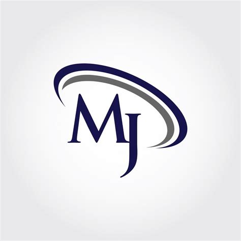 Monogram Mj Logo Design By Vectorseller Graphic