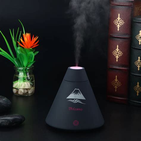 aroma diffuser volcano humidifier mini air purifier aromatherapy essential oil diffuser led