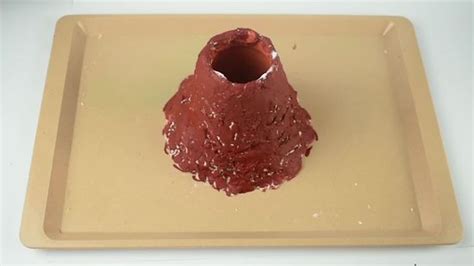 How To Make A Volcano Project For School With Clay School Walls