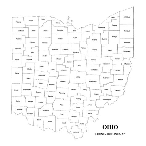 Outline Map Of Ohio Counties Map Of World Hot Sex Picture