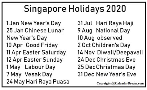 Singapore Public Holidays 2024 Publicholidays Sg Rezfoods Resep